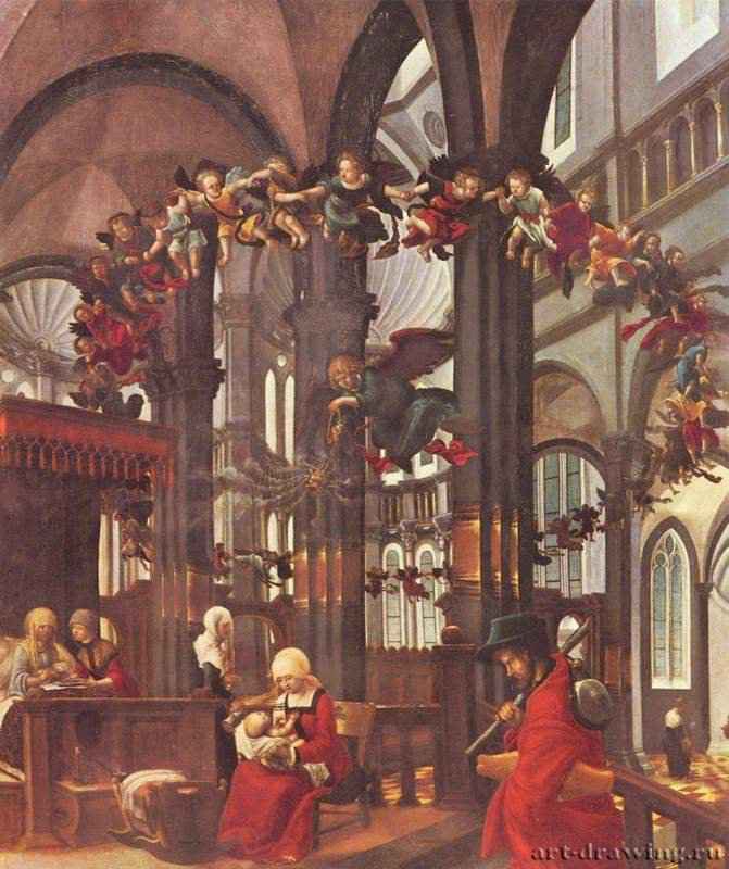 Рождество Богородицы. 1520 - Nativity of the Virgin. 1520 *
140,7 x 130 смДеревоВозрождениеГерманияМюнхен. Старая ПинакотекаВероятно, первоначально предназначался для Регенсбургского кафедрального собора