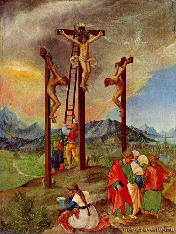 Распятие Христа. 1526 - Crucifixion of Christ. 1526
28,7 x 20,8 смДеревоВозрождениеГерманияБерлин. Картинная галереяДунайская школа