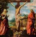 Распятие: Христос на кресте, Мария и Иоанн. 1515-1516 - Crucifixion: Christ on the cross, Mary and John. 1515-1516102 x 116,5 смДеревоВозрождениеГерманияКассель. Картинная галереяДунайская школа