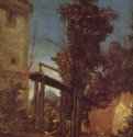 Пейзаж с мостиком. 1516 * - Landscape with a bridge. 1516 *42 x 35,5 смПергамент, деревоВозрождениеГерманияЛондон. Национальная галереяДунайская школа