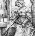 Святая Екатерина. 1506 - 60 х 39 мм. Резцовая гравюра на меди. Берлин. Гравюрный кабинет. Германия.