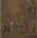 Мученичество святого Себастьяна. 1511 - 186 x 143 мм. Перо черным тоном, подсветка белым, на грунтованной оливково-зеленым тоном бумаге. Брауншвейг. Музей герцога Антона-Ульриха, Гравюрный кабинет. Германия.