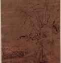 Лежащий в пейзаже. 1520-1524 - 178 x 142 мм. Перо коричневым и черным тоном на грунтованной оливково-коричнево-оранжевым тоном бумаге. Франкфурт-на-Майне. Художественный институт Штеделя, Гравюрный кабинет. Германия.