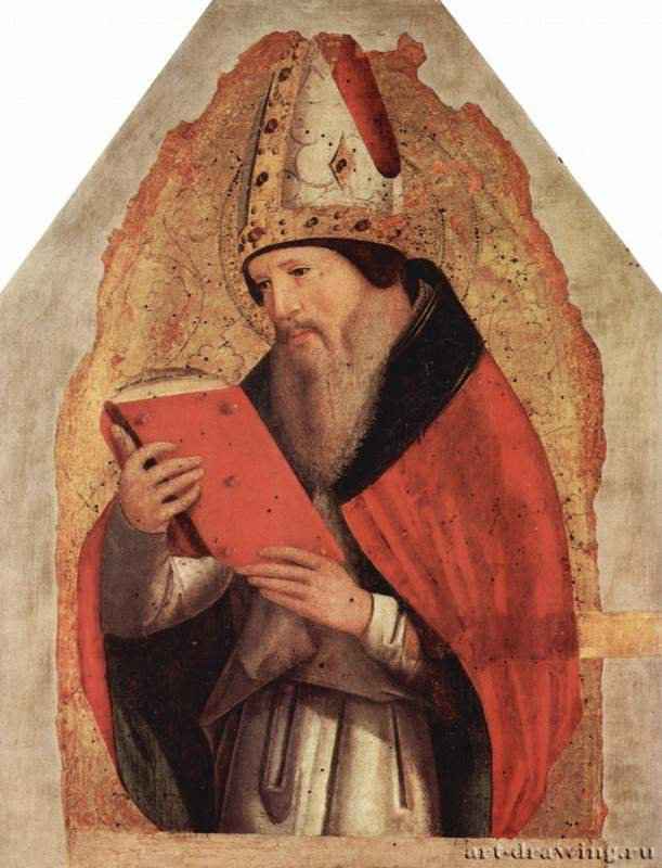 Св. Августин. 1472-1473 - St. Augustine. 1472-1473
46,5 x 36 смДерево, темпераВозрождениеИталияПалермо. Национальный музей