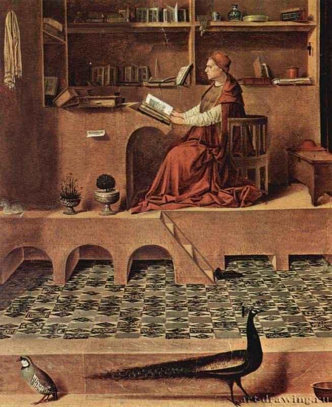 Св. Иероним в хижине. Деталь. 1474 * - St. Jerome in the hut. Detail. 1474 *
Дерево, маслоВозрождениеИталияЛондон. Национальная галерея