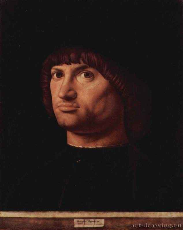 Портрет мужчины (Кондотьер). 1475 - Portrait of a Man (Condottieri). 1475
35 x 28 смМаслоВозрождениеИталияПариж. Лувр
