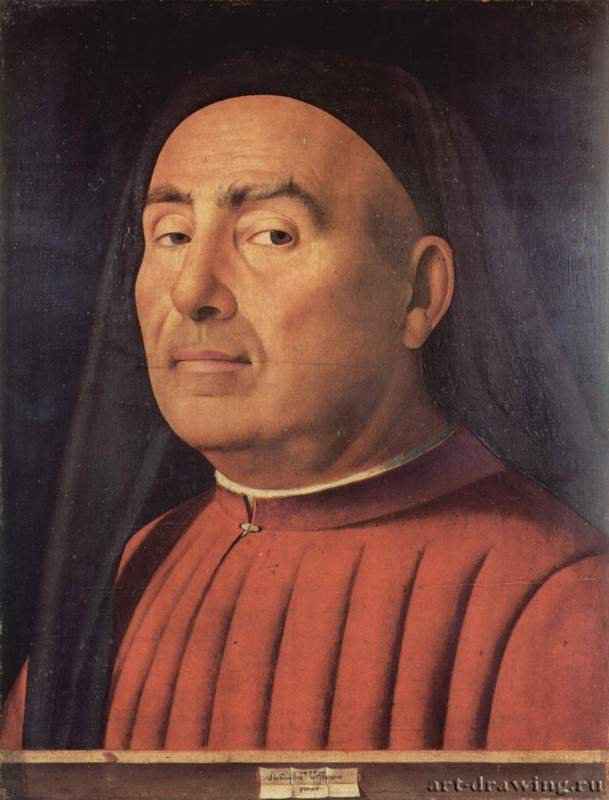 Портрет мужчины (Тривульцио ди Милано?). 1476 - Portrait of a Man (Trivulzio di Milano?). 1476
36,5 x 28 смДерево, маслоВозрождениеИталияТурин. Городской музей