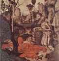 Кающийся Иероним. 1460-1465 - Repentant Jerome. 1460-146540 x 30,5 смДерево, темпераВозрождениеИталияКалабрия. Музей Великой Греции