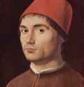 Портрет мужчины. 1473 - Portrait of a Man. 147335,5 x 25,5 смДерево, маслоВозрождениеИталияЛондон. Национальная галерея