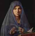 Благовещение Марии. 1475 - Annunciation of Mary. 147545 x 34,5 смДерево, маслоВозрождениеИталияПалермо. Национальный музей
