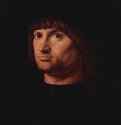 Портрет мужчины (Кондотьер). 1475 - Portrait of a Man (Condottieri). 147535 x 28 смМаслоВозрождениеИталияПариж. Лувр