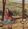 Распятие, Мария и Иоанн. Деталь: Мария. 1475 - Crucifix, Mary and John. Detail: Maria. 1475Дерево, маслоВозрождениеИталияАнтверпен. Королевский музей изящных искусств