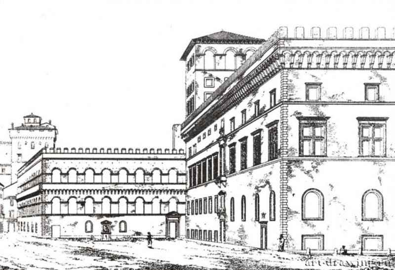 Палаццо Венеция. 1469-1474 - Альберти, Леон Баттиста; Сангалло, Джулиано да. Рим.