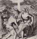 Крещение Христа. 1581 - 407 х 290 мм. Резцовая гравюра на меди. Вена. Собрание графики Альбертина. Италия.