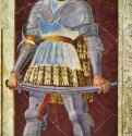 Портрет кондотьера Пиппо Спана - 1450 *250 x 162 смДеревоВозрождениеИталияФлоренция. Церковь Санта Аполлония