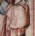 Цикл мозаик с шестью сценами из жизни Марии в церкви Санта Мария в Трастевере в Риме, Сретение. Деталь. 1291 * - МозаикаГотикаИталияРим. Церковь Санта Мария в Трастевере