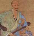 Портрет художника эпохи Чань Ву-Цзюня - 1238Шёлк, тушь, краскиКитайКиото. ТофукудзиФрагмент свитка