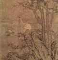 Обезьяны и лошади - 10 век48,3 см (ширина) смШёлк, тушь, краскиКитайТайвань. Дворцовое собраниеФрагмент свитка, копия с картины Хань Каня, 8 век