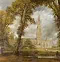 Вид на собор в Солсбери из епископского сада - 182387,6 x 111,8 смХолст, маслоРомантизмВеликобританияЛондон. Музей Виктории и Альберта