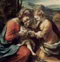 Христос, с сестрами Лазаря Марией и Марфой - 1518 *28 x 24 смХолст, маслоВозрождениеИталияНеаполь. Национальная галерея Каподимонте