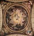 Фрески в церкви Сан Джованни Евангелиста в Парме, роспись купола, видение св. Иоанна на Патмосе, общий вид - 1520-1521940 x 875 смФрескаВозрождениеИталияПарма. Монастырь Сан Паоло