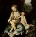 Мадонна с младенцем и Иоанном Крестителем - 1516 *48 x 37 смДерево, маслоВозрождениеИталияМадрид. Прадо