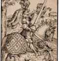 Святой Георгий на коне. 1507 - 228 х 157 мм. Ксилография кьяроскуро, две доски. Лондон. Британский музей, Отдел гравюры и рисунка. Германия.