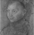 Портрет саксонской принцессы. 1530-1540 - 293 х 196 мм. Кисть сепией и гуашью, на светло-коричневой бумаге. Утрачен во время Второй мировой. Германия.