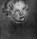 Портрет саксонского принца. 1530-1540 - 265 х 190 мм. Кисть, гуашь на тонированной коричневым бумаге. Реймс. Музей изящных искусств. Германия.