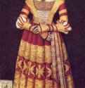 Портрет герцогини Екатерины Мекленбургской - 1514185 x 82,5 смХолст, маслоВозрождениеГерманияДрезден. Картинная галереяСрав. парная картина: портрет её супруга, герцога Благочестивого Саксонского, также находится в Дрездене