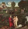Адам и Ева в саду Эдема - 153081 x 114 смДерево, маслоВозрождениеГерманияВена. Художественно-исторический музей