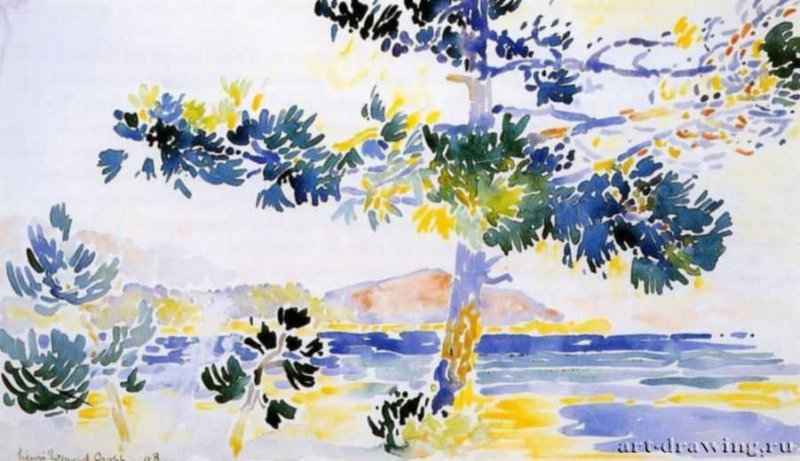 Сент Клер, 1908 г. - Акварель, бумага. Дижон. Музей изящных искусств. Франция.