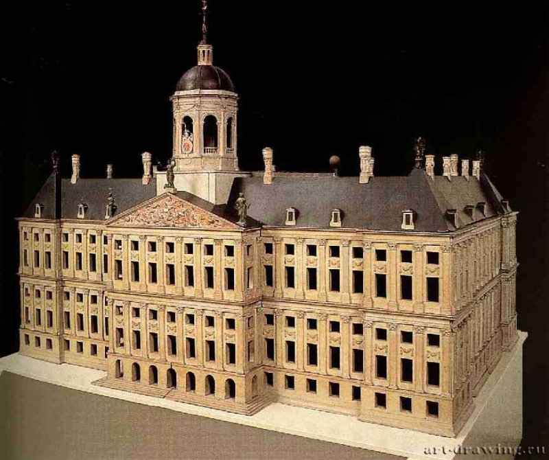Кампен, Якоб ван: Модель Муниципалитета Амстердама, 1649. Исторический музей. Нидерланды.