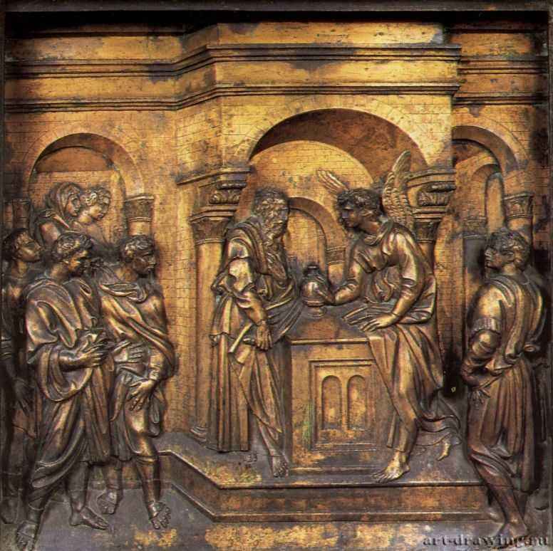 Кверча, Якопо делла: Явление архангела Гавриила Захарии 1428-1430