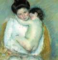 Мать и дитя, 1900 г. - Пастель, бумага; 71 x 58,5 см. Художественный институт. Чикаго. Франция, США.