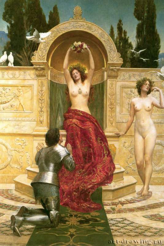 В горе Венеры (Тангейзер и Венера), 1901 г. - Холст, масло; 243 х 168 см. Художественная галерея Аткинсон.