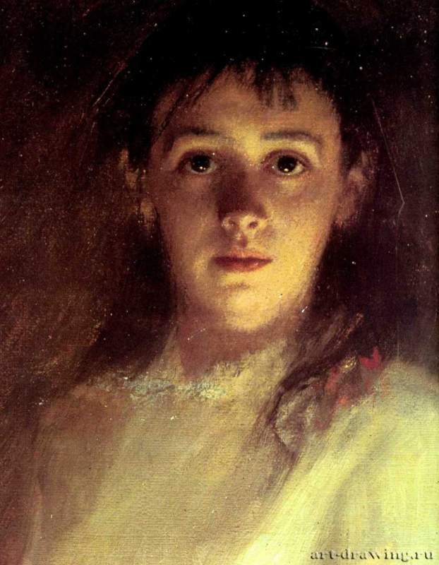 Женский портрет. Фрагмент - 188580,4 x 53,5 смХолст, маслоРеализмРоссияМосква. Государственная Третьяковская галерея