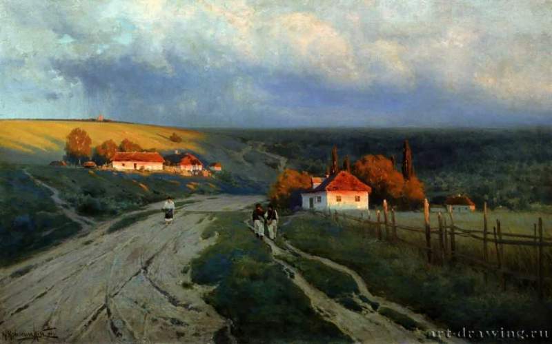 Вечер на Украине, 1901 г. - Холст, масло. Россия.