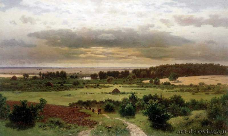 Лесные дали - Холст, масло. Россия.