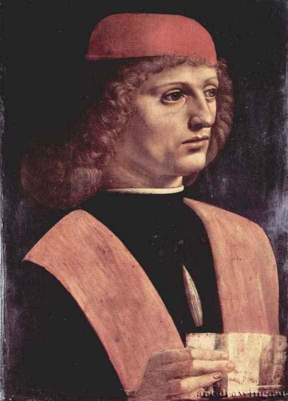 Портрет музыканта - 149043 x 31 смДерево, маслоВозрождениеИталияМилан. Пинакотека АмброзианаАвторство Леонардо оспаривается; незавершенная картина
