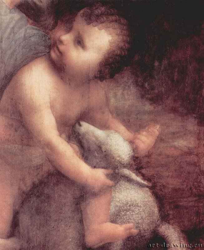 Анна, Мария и младенец Иисус. Фрагмент - 1510Дерево, маслоВозрождениеИталияПариж. Лувр