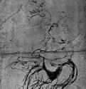 Мадонна с чашей для фруктов. 1480-1482 - 330 х 250 мм. Перо по рисунку серебряным штифтом, на бумаге. Париж. Лувр, Кабинет рисунков.