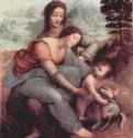 Анна, Мария и младенец Иисус - 1510168 x 112 смДерево, маслоВозрождениеИталияПариж. Лувр