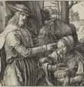 Христос-садовник, являющийся Марии Магдалине. 1519 - Резцовая гравюра на меди. Вена. Собрание графики Альбертина. Нидерланды.