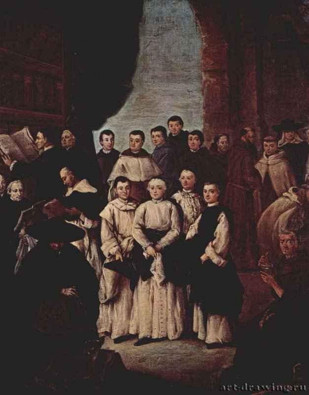Групповой портрет венецианских монахов, каноников и членов братств - 176161 x 49 смХолст, маслоРококоИталияВенеция. Пинакотека Кверини