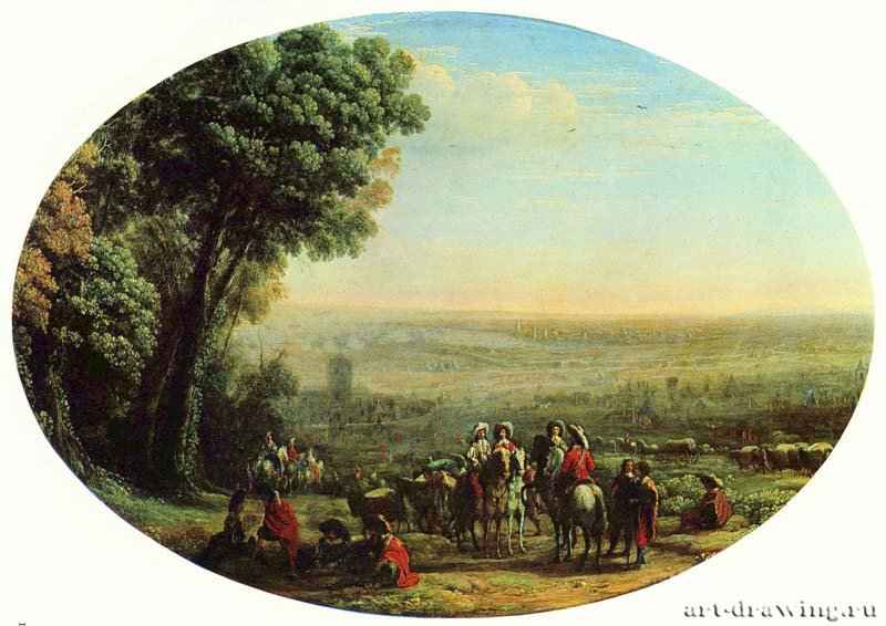 Осада Ла Рошели войсками Людовика XIII - 163128 x 42 смХолст, маслоБароккоФранция и ИталияПариж. Лувр