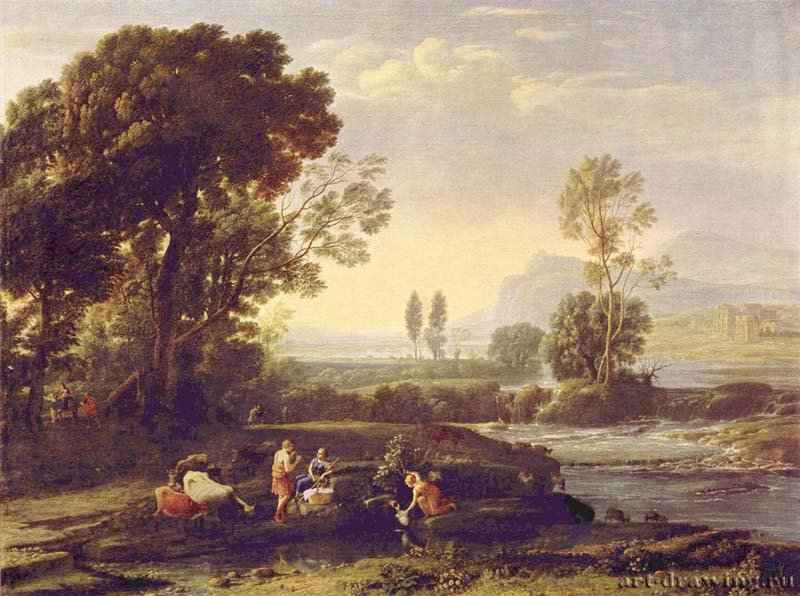Пейзаж с бегством в Египет - 1647102 x 134 смХолст, маслоБароккоФранция и ИталияДрезден. Картинная галерея