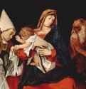 Мадонна со святым епископом и св. Онуфрием - 150853 x 67 смДерево, маслоВозрождениеИталияРим. Галерея Боргезе