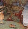Цикл фресок в Оратории Суарди в Трескоре-Бальнеарио. Благословение св. Клары - 1524ФрескаВозрождениеИталияТрескоре-Бальнеарио (близ Бергамо). Оратио СуардиЗаказчицы - Орсолина и Паолина Суарди