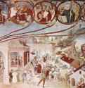 Цикл фресок в Оратории Суарди в Трескоре-Бальнеарио. Мученичество св. Клары - 1524ФрескаВозрождениеИталияТрескоре-Бальнеарио (близ Бергамо). Оратио СуардиЗаказчицы - Орсолина и Паолина Суарди
